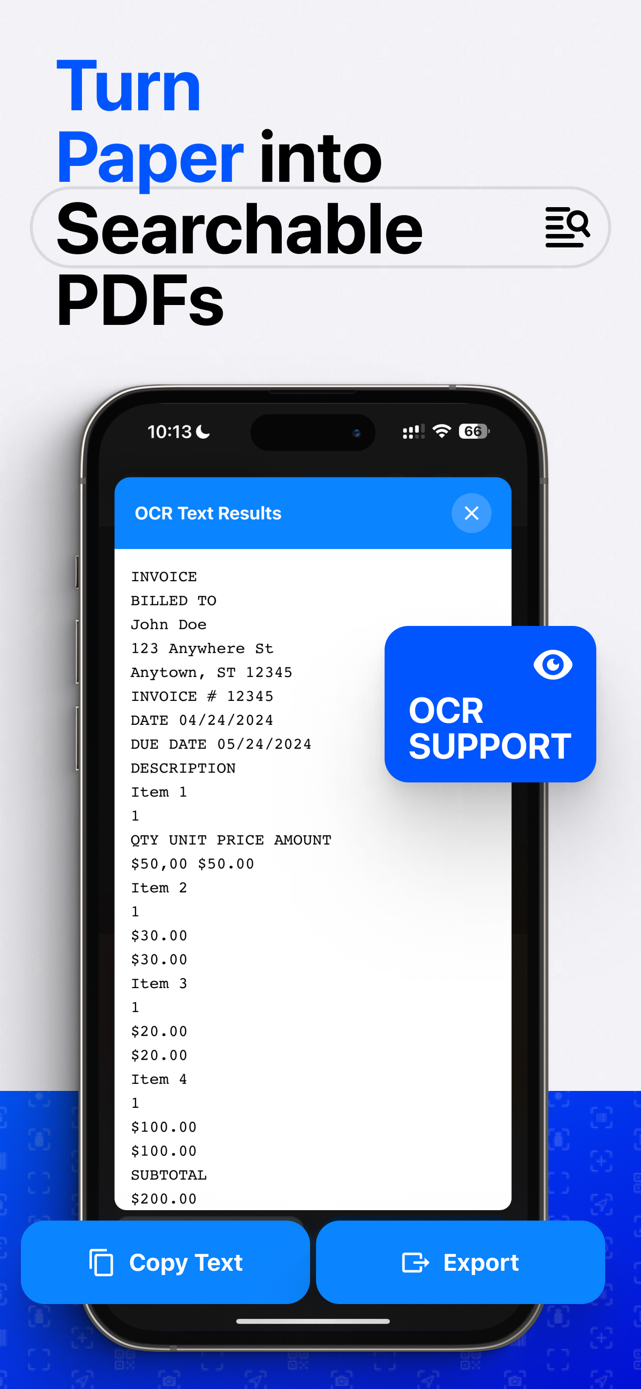 Searchable PDFs
